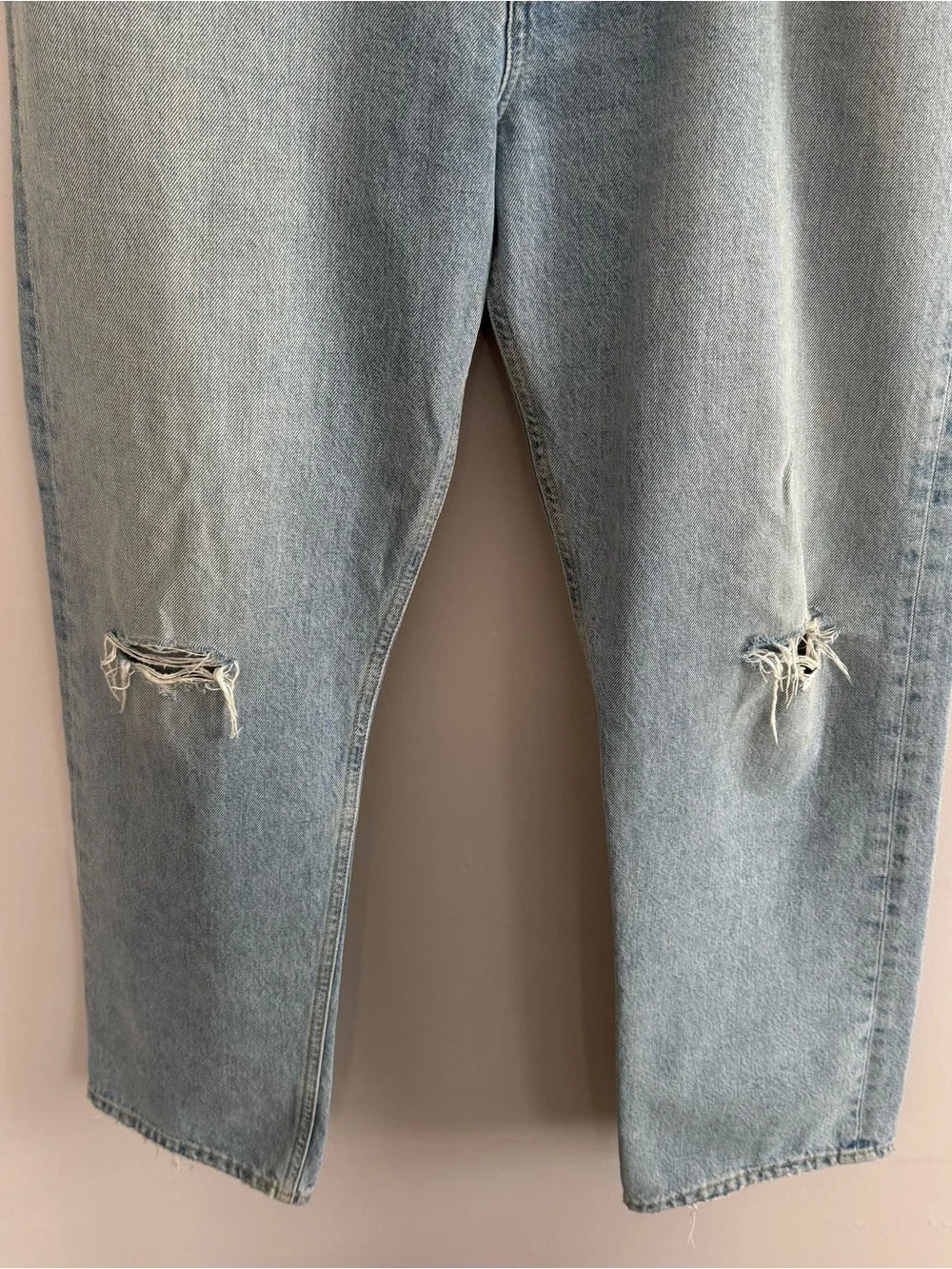 Agolde Jeans 90's Organic Cotton Jeans Size 32 Button Fly Distressed